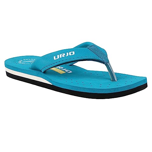 Image of URJO Women's Slippers /FlipFlops Lightweight Super Flexible Arch Support Durable Anti Skid & Stylish Dailywear Slippers /FlipFlops for Women