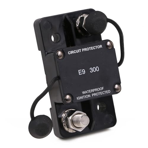 Hi-Amp 300A Circuit Breaker 3/8“ Studs Auto Reset No Switch Button