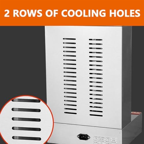 Vertical Broiler Grill Machine with Dual Burners - Perfect for Home and Restaurant Cooking, High Efficiency, Easy to Use, Commercial Grade, Ideal for Kebabs and More