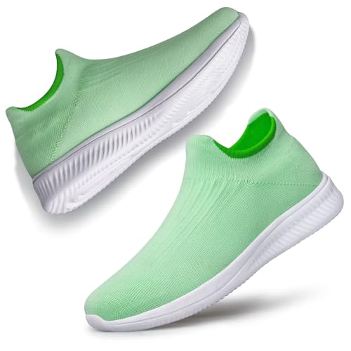 Image of vibdiv Pull-on Shoes Women Sock Sneakers Casual Lightweight Walking Jogging Yoga Indoor Outdoor Travel