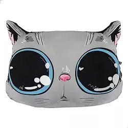 Almofada De Bichinho Gato Decoração Presente Amigo Secreto (Gato Cinza)