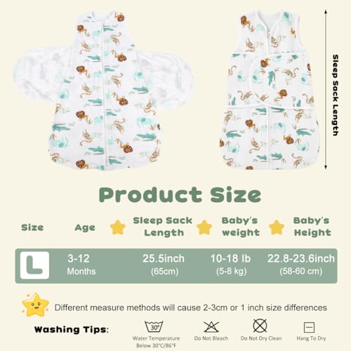 Image of SNOWIE SOFT Baby Swaddles for Newborns 3-12 Months, 100% Cotton Baby Swaddle Wrap for Newborns Arms Up Newborn Sleeping Blanket Zipping Infant Sleeping Bag Sleep Sacks for Startle Reflex for Infant