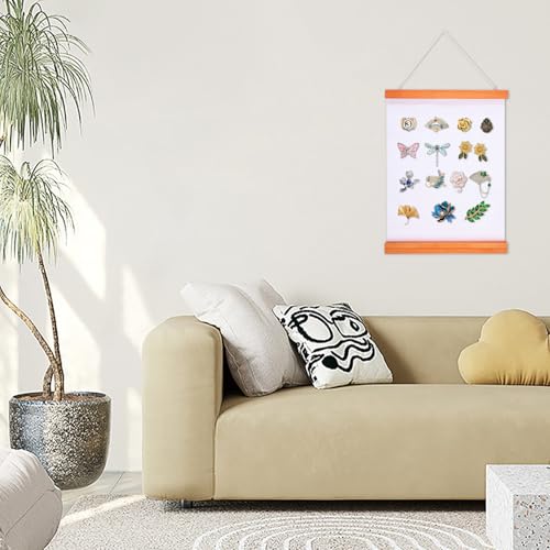 Support mural rangement bijoux et collection de broches émail - 5