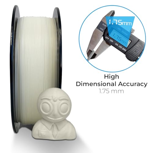 Image of NFIL3D Premium HS PLA+ Natural White - 3D Printing Filament | Compatible with All 3D Printers | 1.75mm | 1Kg Gross Weight