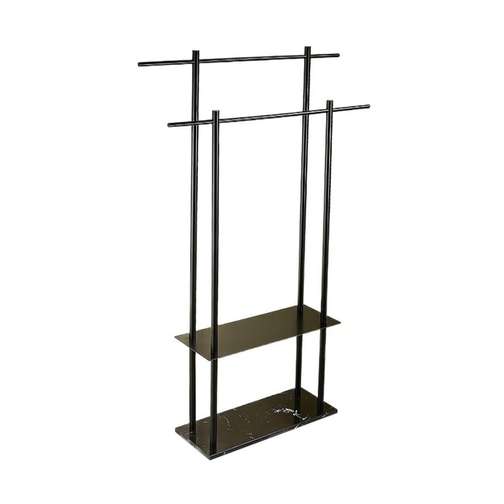 towel rail Vertical Floor-standing Marble Towel Rack Hotel Bathroom Storage Toilet Bar(Black)