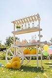 Regalos Miguel - Carritos Candy Bar - Carrito Candy Bar Madera Strawberry Envejecido - Madera Natural