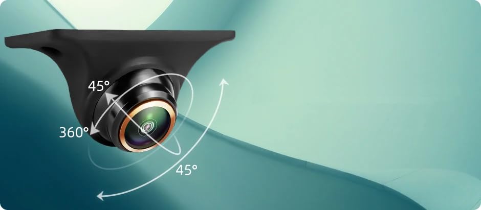 Proxel Telecamera Retrocamera Posteriore AHD 1080P per Auto – Grandangolo Fisheye Regolabile, Visione Notturna, Impermeabile IP69, Compatibile con Autoradio e Monitor AHD – Per Auto, Camper, Furgoni