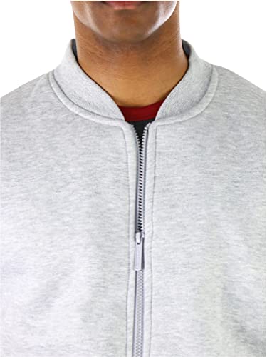 Image of ToBeInStyle Men's Durable and Consistantly Stylish Fleece Bomber Jacket