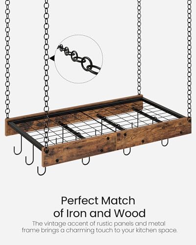 Choezon TPR01BF Hanging Pot Rack, Vintage Pot Hangers thumb #5