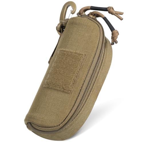Image of Tactical Molle Glasses Case, Shockproof Eyeglass Pouch, Sunglass Case Hard Shell Protects Glasses