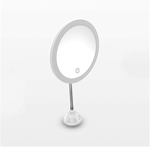 Miniatura 4 de DHAEY Cosmetic Vanity Mirror 5 Times Magnification LED 7 Inch Makeup Mirror Beauty with Light Mirror with Suction Cup Bathroom Mirror