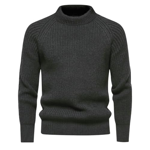 Pull en tricot homme de qualité supérieure col rond et finitions soignées