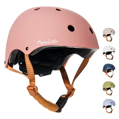 MomnLittle Kids Bike Helmet with Quick Pinch-Free Magnetic Buckle CPSC Certified Bike Helmet for...