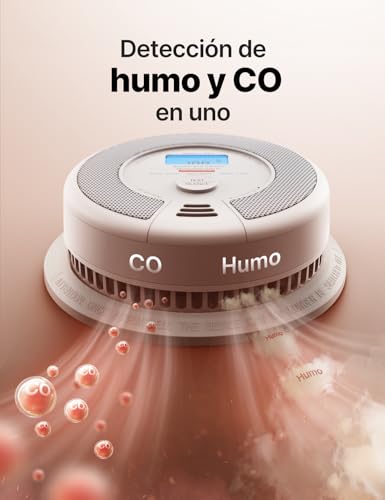 Miniatura 3 de X-Sense Alarma Detectora De Humo Y Monóxido De Carbono Con Batería De 10 A?Os, Pantalla Lcd De Lecturas De Co, Alarma De Incendio Y Co, Cumple Con Los Estándares En 14604 Y En 50291, Sc07
