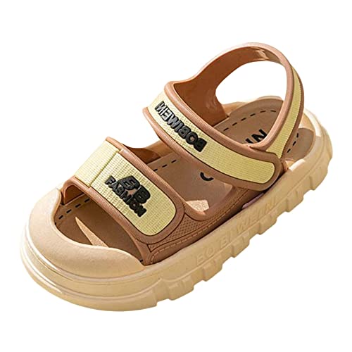 Zapatos de playa niños antideslizante suela suave sandalias de bebé zapatillas sandalias niños, caqui, 25 EU