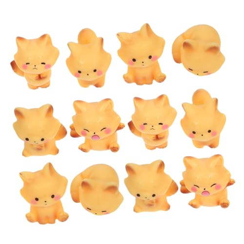 HIAKDOFT 12piezas Adornos De Figuras De Resina Minifiguras De Decoración De Jardín De Hadas para y Arreglos Suculentos