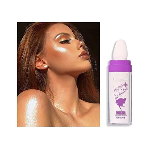 Polvo De Hadas Highlighter Powder Stick Makeup Fairy Highlight Patting Powder Face Powder Blusher Body Glitter Shimmer and Shine High Gloss Blush Contour Powder. (01) Cover