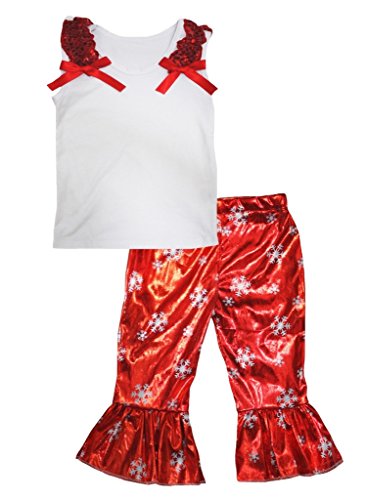 Chemise blanche snowflakes pour fille 1-8y en coton respirant haut de gamme