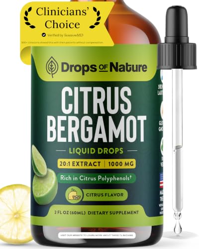 Drops Of Nature Citrus Bergamot Extract Liquid Supplement - Citrus, 60 mL