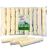 BULLYSTICKS & MORE Beef Cheek Rolls for Dogs (10-12" Regular Retriever Roll - 10 Count) - Beef Cheek Bones for Dogs - Dog Parents Choice - Premium No Hide Rolls