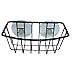 Neat-O Durable Steel Construction Color Coated Large Suction Cups Kitchen Sink Sponge Storage Organizer Holder (Black)