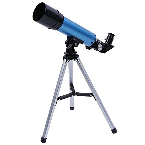 Monoculars Telescopes for Beginners & Child, Fully Multi-Coated Optics, Telescope Kids Catadioptric Reflectors Binoculars Astronomical Refractors Portable Travel Refractor with Tripod as Gift (Blue)
