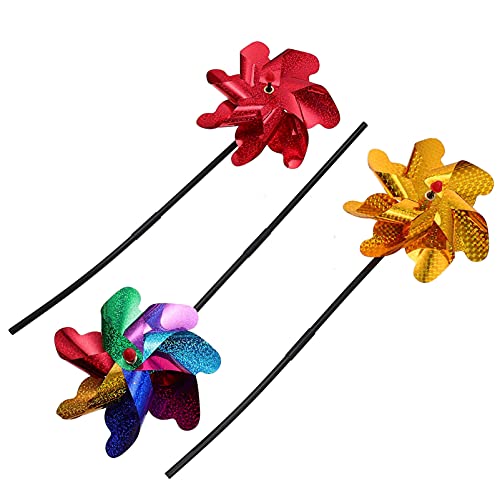 BESPORTBLE 3stücke Windmühlenspielzeug Für Außenbereich Windspiele Gartendekoration Aus Hochwertigen Materialien Installieren Für Junge Mädchen Und Heimdekoration