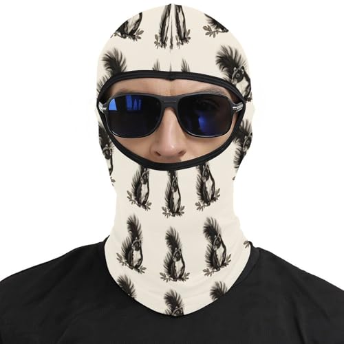 Pasamontañas Balaclava para hombres y mujeres con diseño Skunk, máscara facial térmica para clima frío, para moto, esquí e invierno miniatura 3