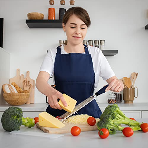 Deiss PRO Lemon Zester & Heavy Duty Cheese Grater & Vegetable Grater — Parmesan Cheese, Lemon, Garlic, Nutmeg, Chocolate, Fruits, Vegetables, Ginger Grater - Stainless Steel Cheese Shredder - Black - Image 6