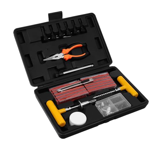 OUNONA 100pcs Tire Repair Kit Patch Tire Tool Tire Fix Car Puncture Accessories Tire Plug Tool Spare Tires Tools Motorcycle Tire Repairing Kit Auto Tire Repair Tool Aluminum Alloy