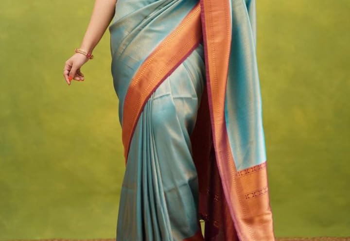Image of Premium Royal Banarasi Handloom Silk Saree with Intricate Zari Work and Regal Festive Appeal