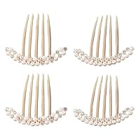 4 Stücke Perle Strasshaargabel, Elee Haarzubehör, Frisurdekorationen, Accessoires Für Frauen, Einfache Und Vielseitige Haarzubehör.