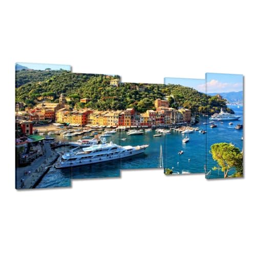 Toile imprimée Italie Beaux yachts d'exception déco murale haut de gamme 150 x 80 cm