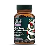 Gaia Herbs Cranberry Concentrate - Traditionally for Helping to Maintain Urinary Tract Health* - Made with Cranberry Fruit Juice Extract - 60 Vegan Liquid Phyto-Caps (60 Servings)