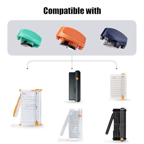 6-pack trimmer replacement blades for fiskars paper trimmer replacement blade for all series of fiskarsportableampprecision trimmerarts and crafts4 cuttingamp2 scoring bladesa sliderorange