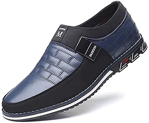 Chaussures Décontractées Cuir pour Hommes Mocassins et Loafers de Conduite Mode Slip-on Oxford Habillées Affaires Mocassin Confort Marche Bureau...
