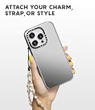 CASETiFY Lustrzane etui do iPhone'a 15 Pro Max [odblaskowe/ochrona przed upadkiem 1,5 m/kompatybilne z Magsafe] - You Give Me Butterflies - srebrne na czarnym tle