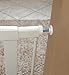 MidWest Homes for Pets 39-Inch High Walk-Thru Pressure Mounted Steel Dog Gate, Expands to 38 Inches Wide, Includes 3-inch Extensions, White