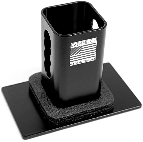 Lfparts EVER4544EZ Usa Flag Black & Chrome Metal Hitch Cover Fits 2 Inch Receivers thumb #1