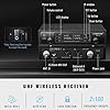 Phenyx Pro Wireless Microphone System, Dual Mic Set with Handheld/Bodypack/Lapel Mics,2x100 UHF Channels,328ft Range,for Singing,Church(PTU-71-1H1B) #1