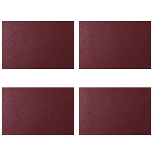 WLCNYL Tapete Decorativo para Sala de Estar, Mantel Individual Rectangular de Cuero Resistente al Aceite, Mantel Individual para Cocina, tapete para ensaladera, cojín de Disco de cerámica, Juego de