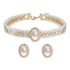 White pearl choker