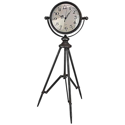 Design Toscano Verne Tripod Timepiece Tabletop Clock, Bronze