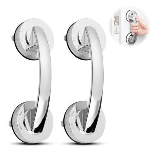 Kytpyi Removable Suction Grab Rails, Silver