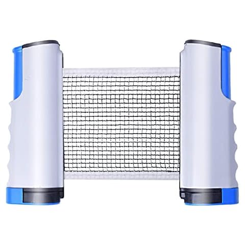 Sportout Tischtennisnetze Tischtennis Netze, Justierbarer Einziehbares Netz Ping Pong Ersatznetz, Beweglicher Reisehalter ideal für alle Arten von tischen- 170(max) x 19cm (Grey) Cover