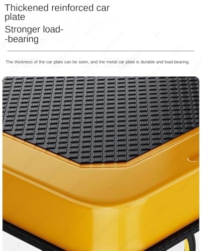 Carretilla de plataforma de acero resistente para carga pesada miniatura 5