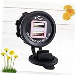 FUNOMOCYA-Motorcycle-Charger-Socket-Furniture-Waterproof-Outlet-Battery-Charger-Tablet-Charger-USB-a-Charger-Modified-Charger-USB-Charger-Car-White-Frame