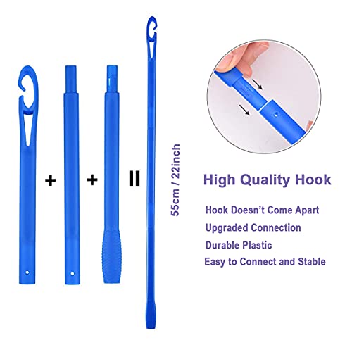 40Pcs Hair Curler For Long Hair, No Heat Curlers 22Inch/55Cm Magic Curls With Styling Hooks Spiral Hair Curlers Heatless Hair Rollers Styling Kit #TOP4