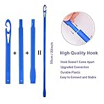 40pcs Hair Curlers Spiral Hair Curlers for Long Hair, No Heat Curlers 22inch/55cm Magic Curls Hair Rollers with Styling Hooks Heatless Hair Curlers Styling Kit Pink&Orange - Image 5