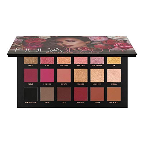HUDA BEAUTY Rose Gold REMASTERED Eyeshadow Palette with samples 100% Authentic